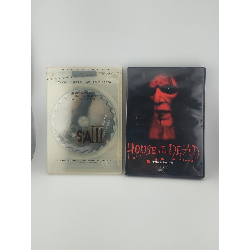 Horror dvds Saw and House of the dead